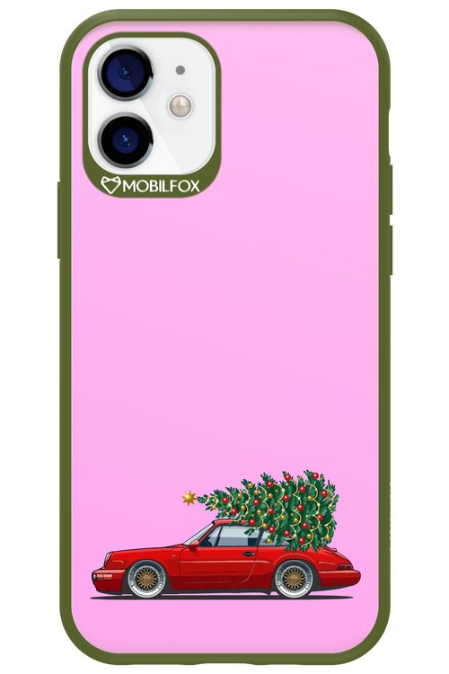 XMAS Car Pink - Apple iPhone 12