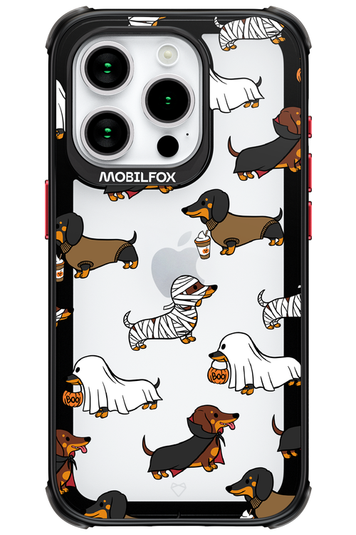Scary Dachshund (Transparent) - Apple iPhone 15 Pro