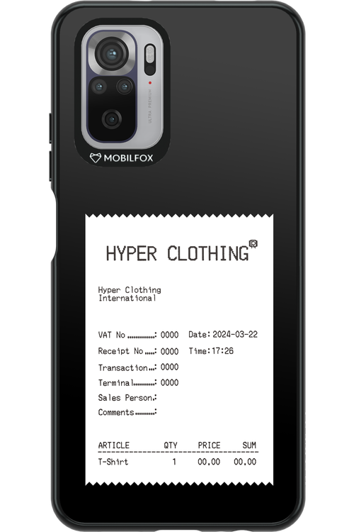 HYPER RECEIPT - Xiaomi Redmi Note 10