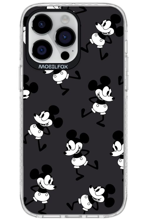 Iconic Mouse (antracite pattern) - Apple iPhone 14 Pro Max