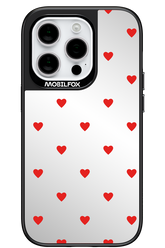 Mini Hearts Red Mirror 2.0 - Apple iPhone 14 Pro