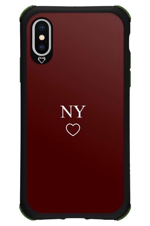 NY Burgundia 2.0 - Apple iPhone X