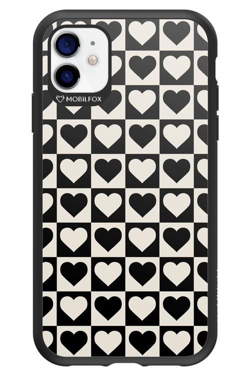 Checkered Heart - Apple iPhone 11