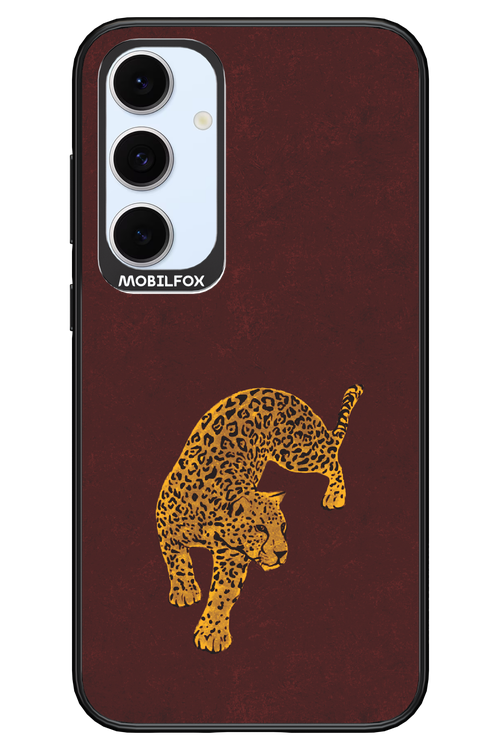 Burgundy Leopard - Samsung S24 FE