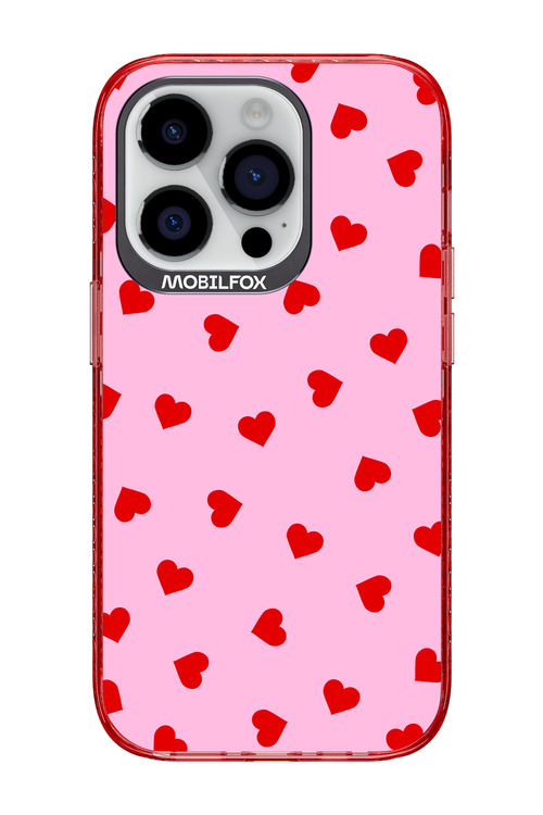 Sprinkle Heart Pink - Apple iPhone 14 Pro