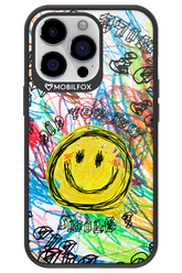 Crayon Smiley Colorful - Apple iPhone 13 Pro