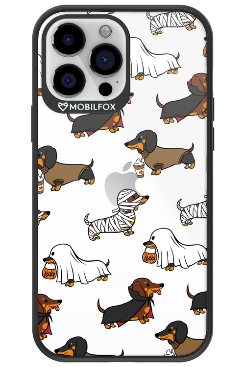 Scary Dachshund (Transparent) - Apple iPhone 13 Pro Max