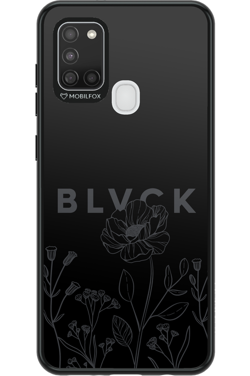 Black Flowers - Samsung Galaxy A21 S