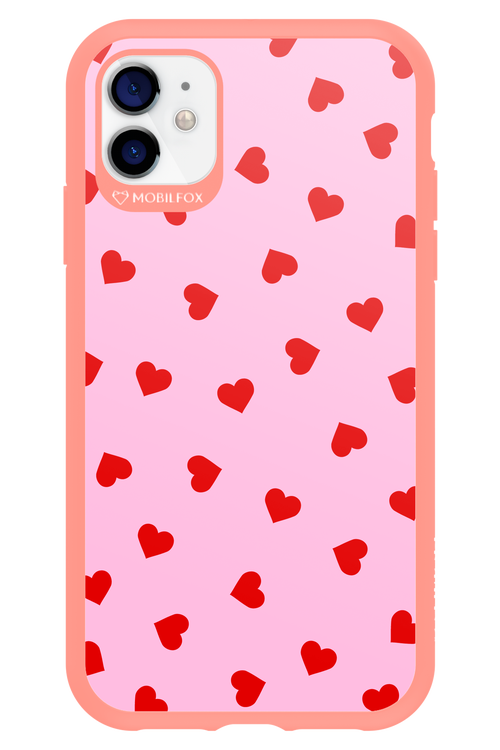 Sprinkle Heart Pink - Apple iPhone 11