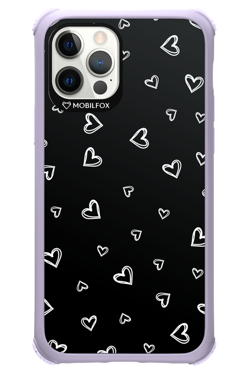 Monochrome Hearts 2.0 - Apple iPhone 12 Pro