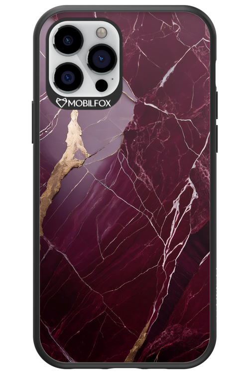 Burgundy Marble - Apple iPhone 12 Pro