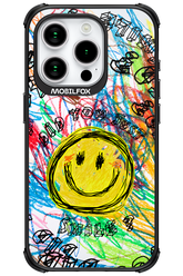 Crayon Smiley Colorful - Apple iPhone 15 Pro