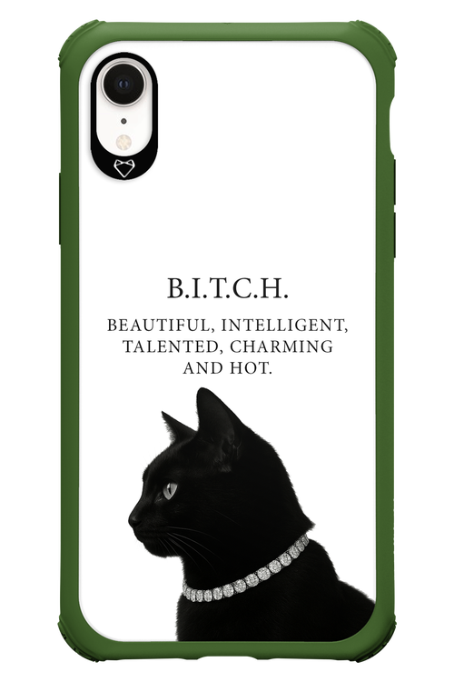 B. i. t. c. h. - Apple iPhone XR