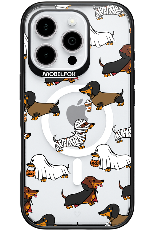 Scary Dachshund (Transparent) - Apple iPhone 16 Pro