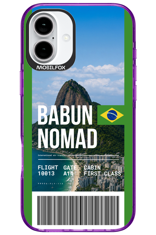 BABUN NOMAD (fly ticket) 2.0 - Apple iPhone 16 Plus