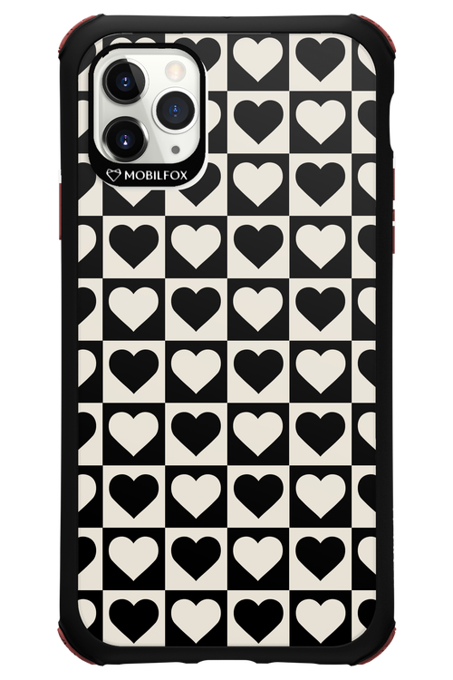 Checkered Heart - Apple iPhone 11 Pro Max