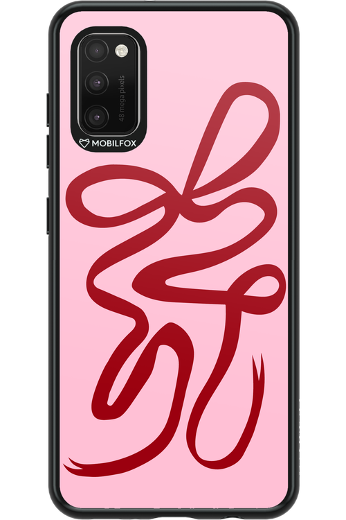 Burgundy Bow - Samsung Galaxy A41