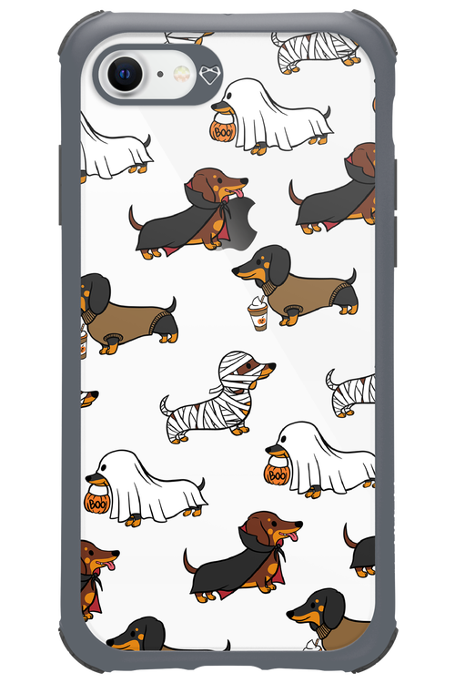 Scary Dachshund (Transparent) - Apple iPhone 8