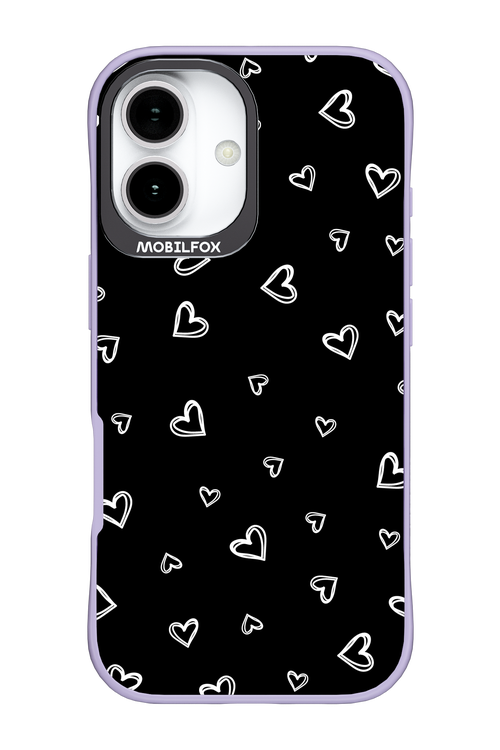 Monochrome Hearts 2.0 - Apple iPhone 17