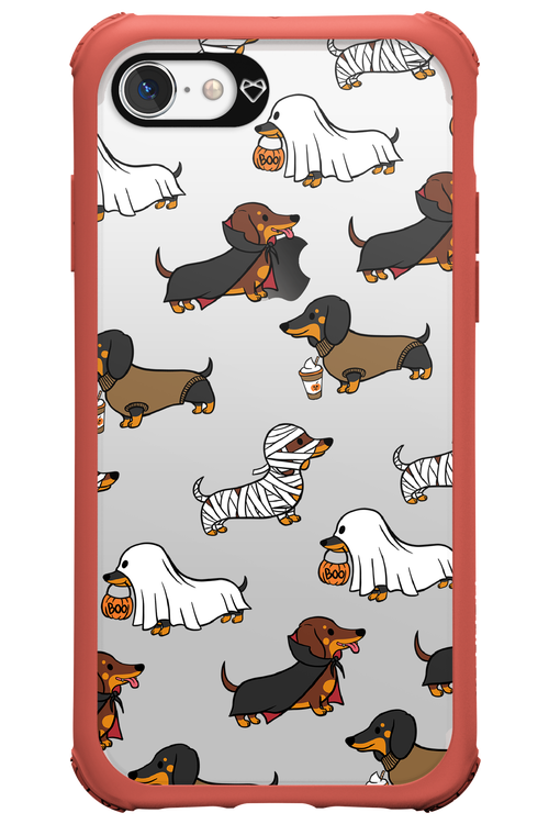 Scary Dachshund (Transparent) - Apple iPhone 7