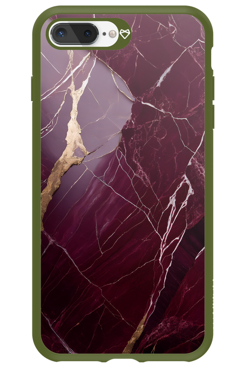 Burgundy Marble - Apple iPhone 7 Plus