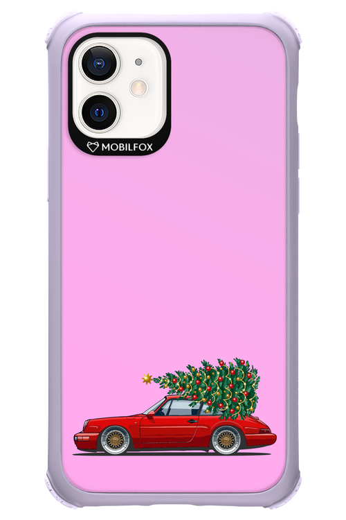 XMAS Car Pink - Apple iPhone 12