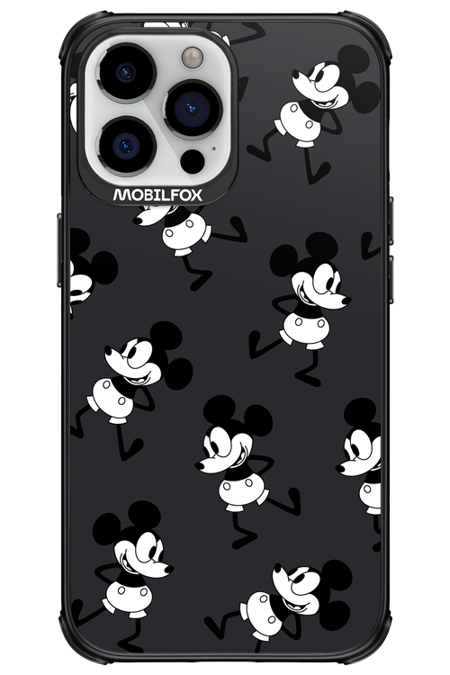 Iconic Mouse (antracite pattern) - Apple iPhone 13 Pro Max