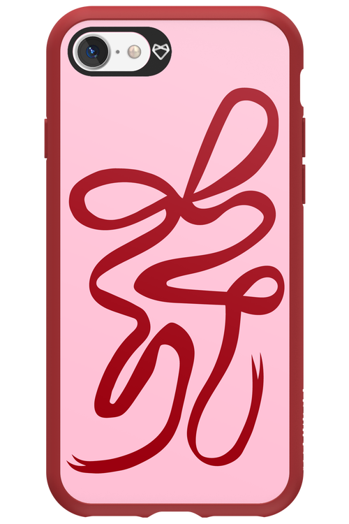 Burgundy Bow - Apple iPhone 7