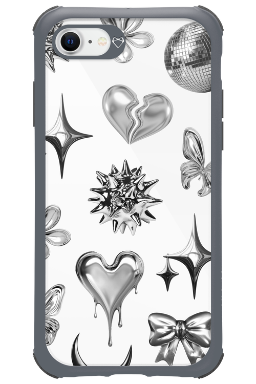 Silver Zone Transparent - Apple iPhone SE 2022