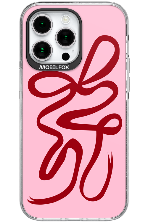 Burgundy Bow - Apple iPhone 15 Pro Max