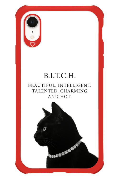B. i. t. c. h. - Apple iPhone XR