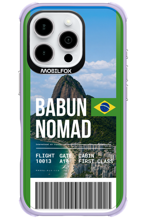 BABUN NOMAD (fly ticket) 2.0 - Apple iPhone 16 Pro
