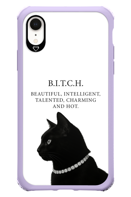 B. i. t. c. h. - Apple iPhone XR