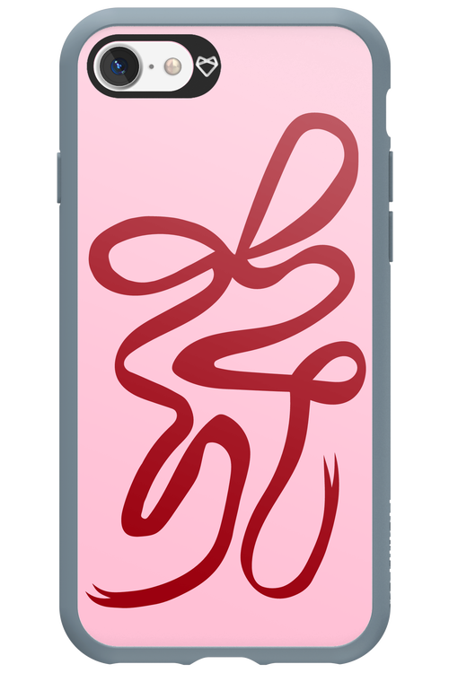 Burgundy Bow - Apple iPhone 7