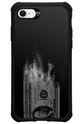 Money Burn B&W - Apple iPhone SE 2022