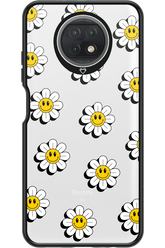 Smiley Flowers Transparent - Xiaomi Redmi Note 9T 5G