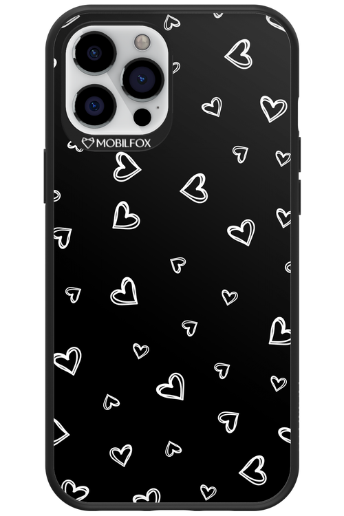 Monochrome Hearts 2.0 - Apple iPhone 12 Pro Max
