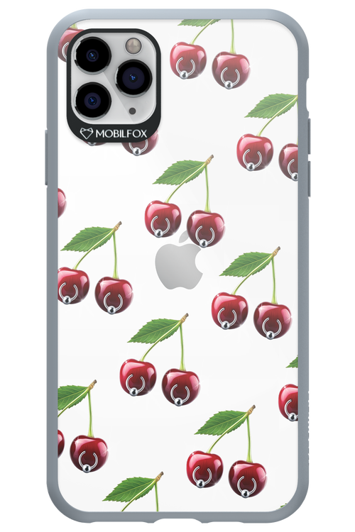 Spicy Cherries Transparent - Apple iPhone 11 Pro Max