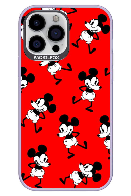Iconic Mouse (red pattern) - Apple iPhone 13 Pro Max