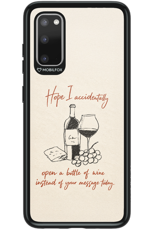 Bottle of wine 2.0 - Samsung Galaxy S20