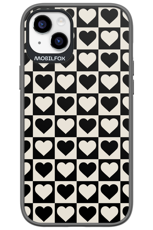 Checkered Heart - Apple iPhone 14 Plus