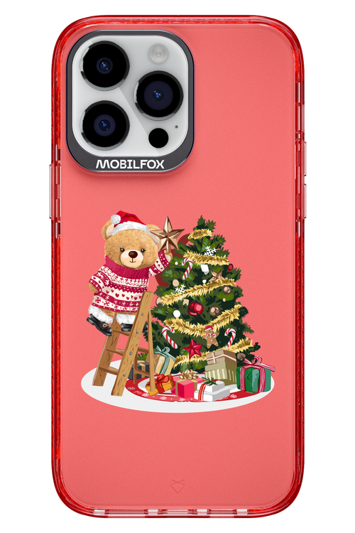 Christmas Bear (Transparent) - Apple iPhone 14 Pro Max