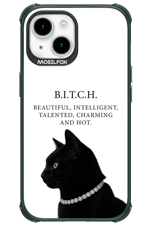 B. i. t. c. h. - Apple iPhone 15