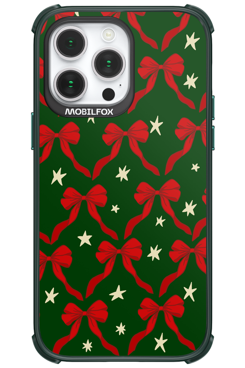 Bow & Stars (Green) - Apple iPhone 14 Pro Max