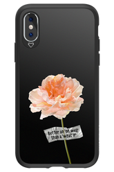 Flower Black - Apple iPhone XS