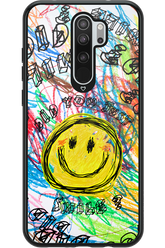 Crayon Smiley Colorful - Xiaomi Redmi Note 8 Pro