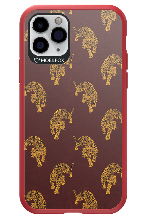 Burgundy Leopard Pattern - Apple iPhone 11 Pro