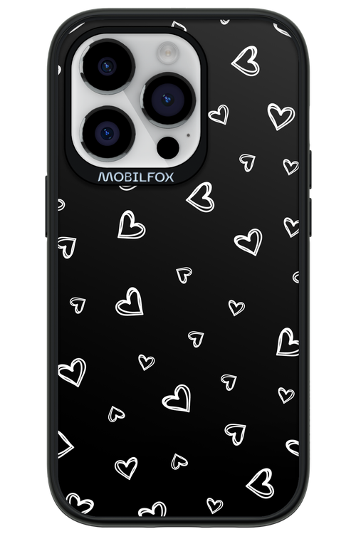 Monochrome Hearts 2.0 - Apple iPhone 14 Pro