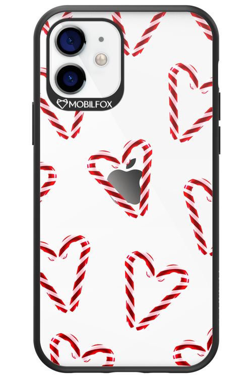 Candy Cane Hearts - Apple iPhone 12