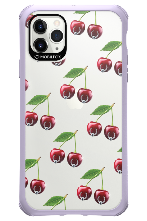 Spicy Cherries Transparent - Apple iPhone 11 Pro Max